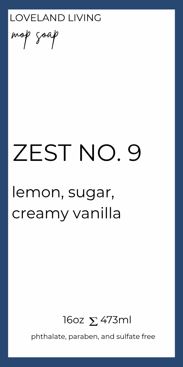Zest no. 9 Mop Soap