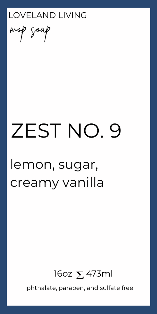 Zest no. 9 Mop Soap