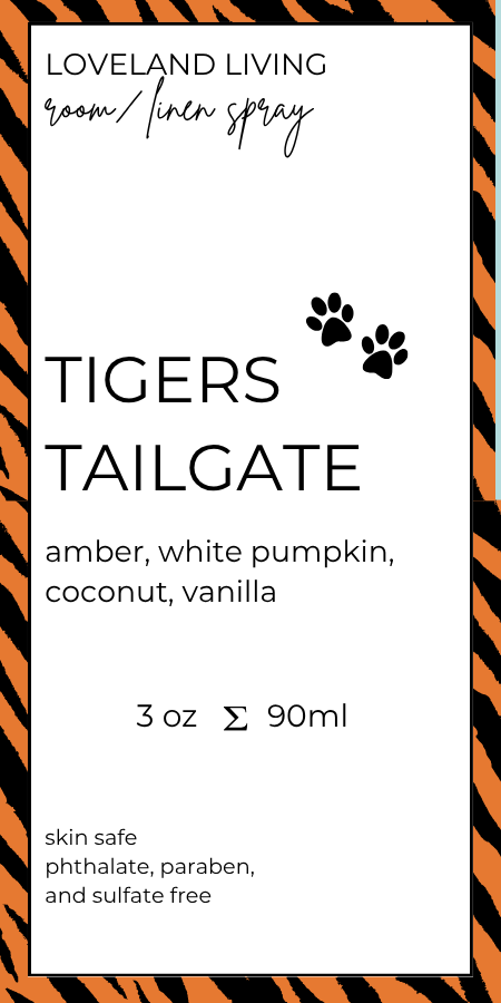 Tigers Tailgate Room/Linen Spray